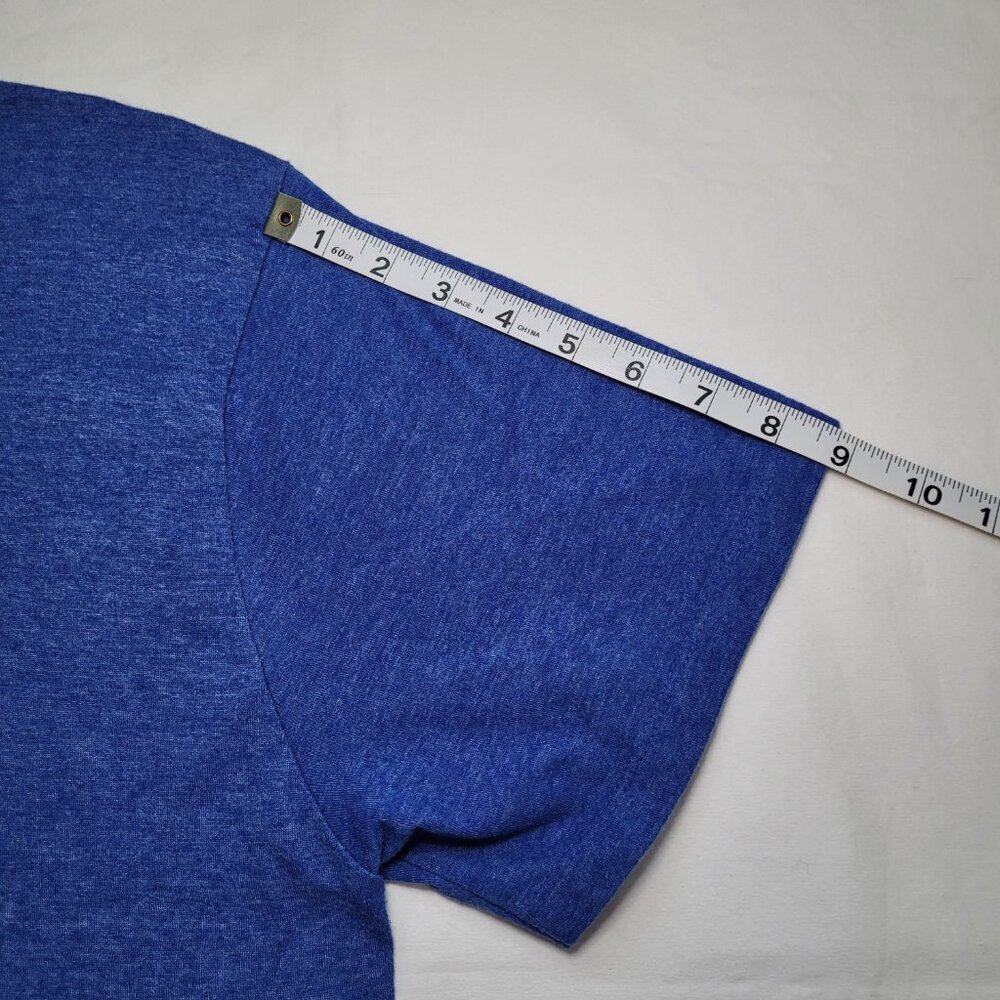 NY Giants T-Shirt Blue Heathered Logo NFL Team Apparel Mens XL Fanwear Gameday - Picture 4 of 10